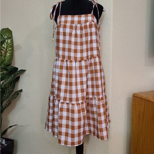 ❤️NWOT plaid summer dress size Small
